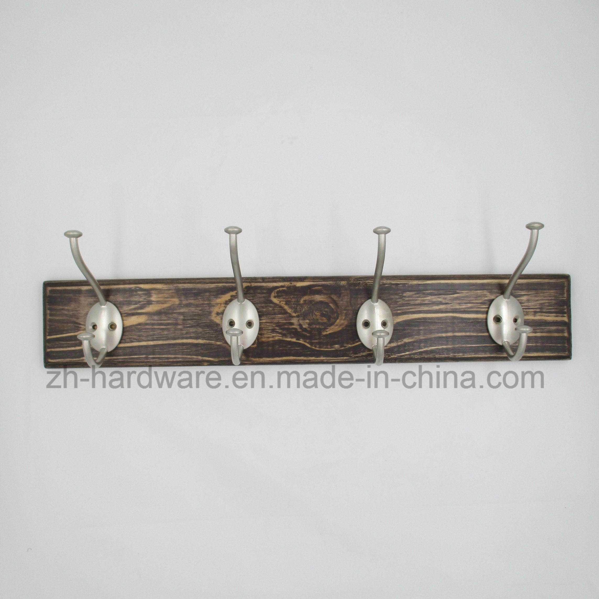 High-Grade Beautiful Clothes Hook Wooden & Metal Board Hook (ZH-7008)