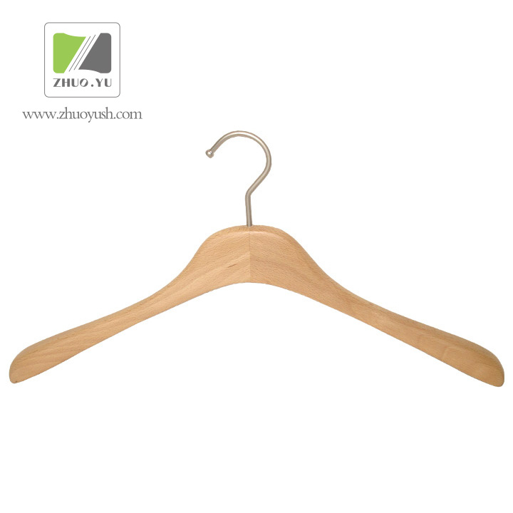 High-End Beech Wooden Coat Hanger for Shirt