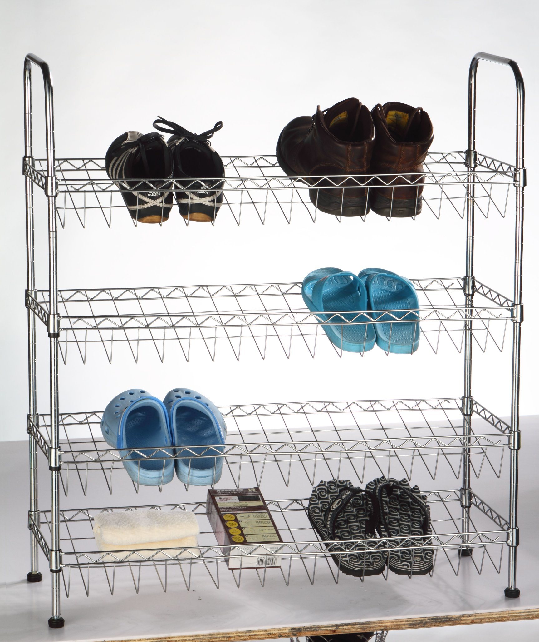 Display Stand Metal Wire Storage Shelving Supermarket Rack