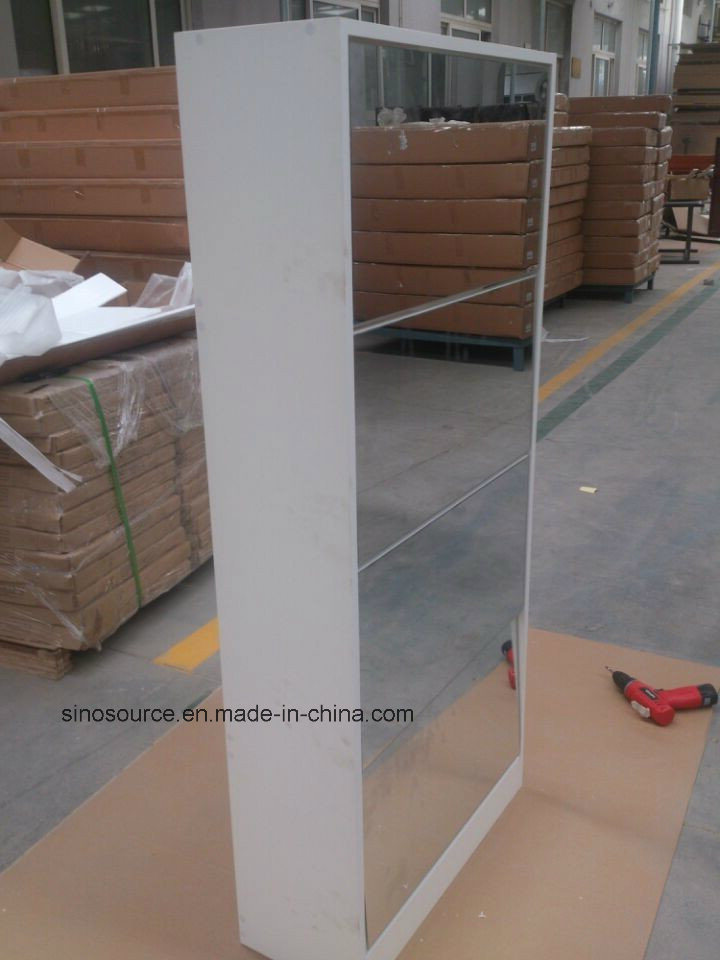 Wholesale Melamine Shoe Rack, Shoe Cabinet with Mirror Price