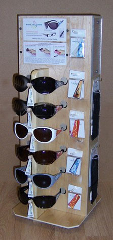 Wooden Steel Eyewear Rack for Display (GDS-E003)