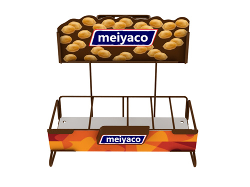 Countertop Metal Wire Retail Promotion Snack Food Display Stand