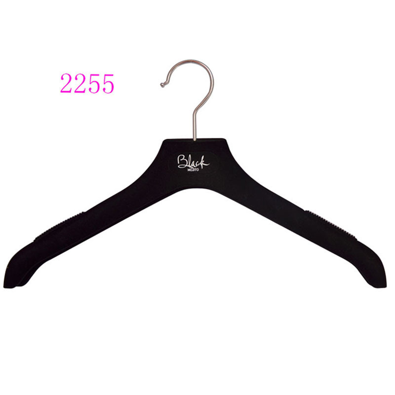 Anti Slip Velvet Hanger with Gold Logo