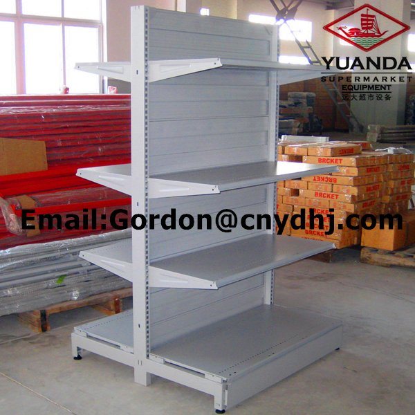 Double Sided Supermarket Shelf with 30*70mm Post