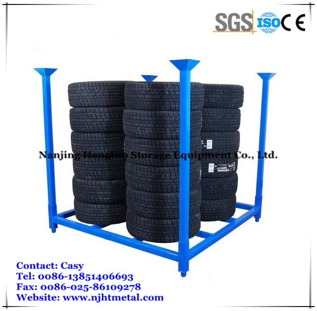 Warehouse Storage Stacking Portable Metal Truck Spare Tire Racking