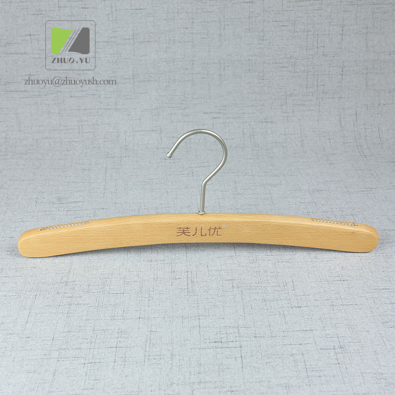 Beech Wooden Cloth Hanger for Women's Garment Brand