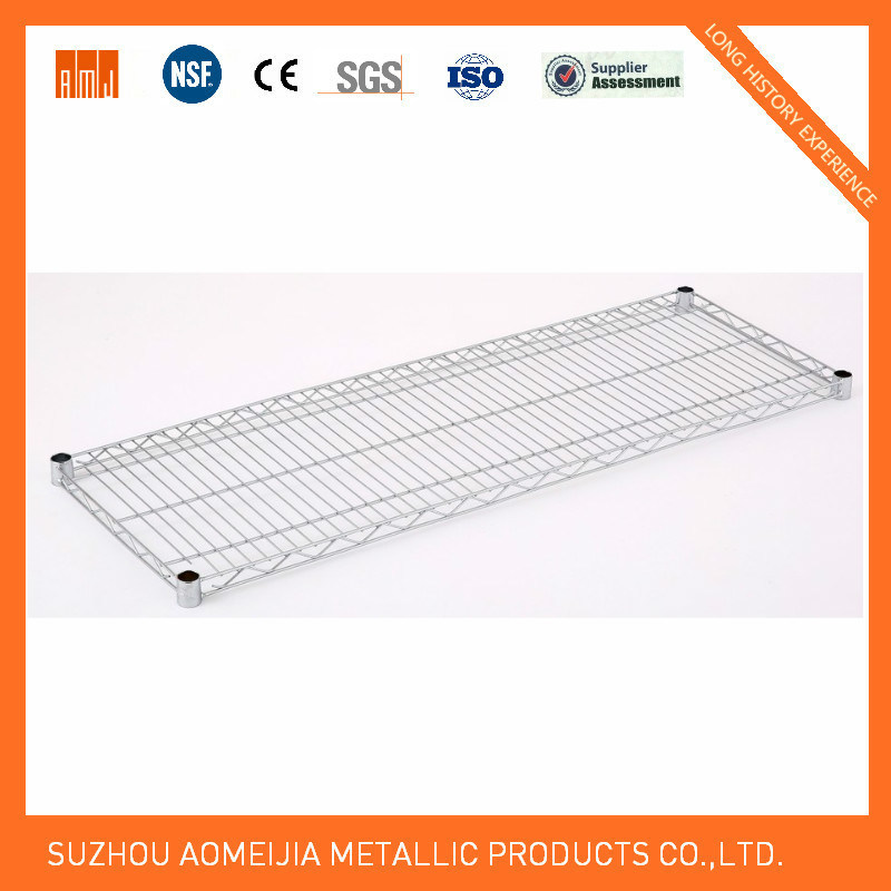 Four Layers Commercial Steel Chrome Wire Shelf