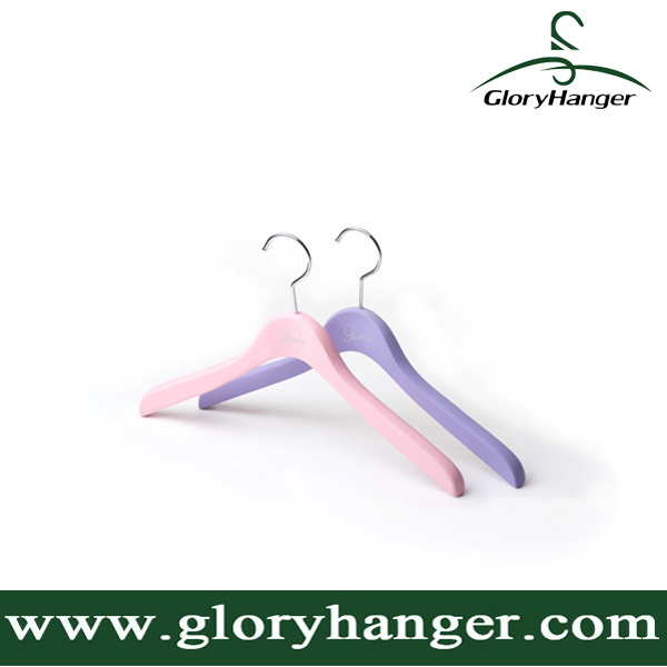 Colour Wooden Hanger for Clothes Shop