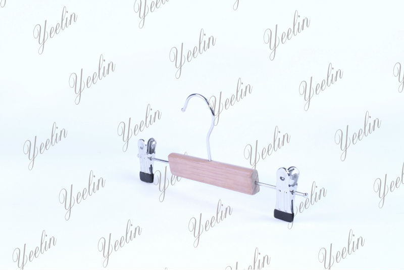 Wooden Pants Hanger with Small Clips Ylwd32512-Ntlb1