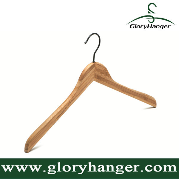 Wholesale Hight Quality Bamboo Coat Hanger for Coat/Suit Hanger