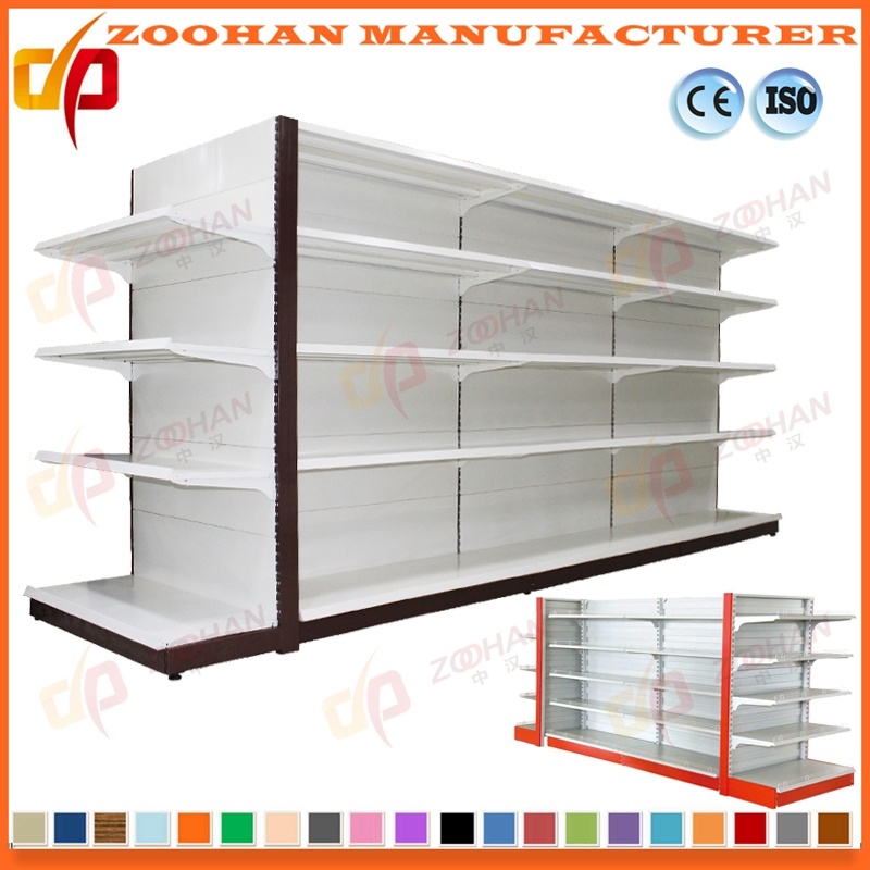 Double Side Metal Gondola Shelves Supermarket Shelving Wall Shelf (Zhs84)