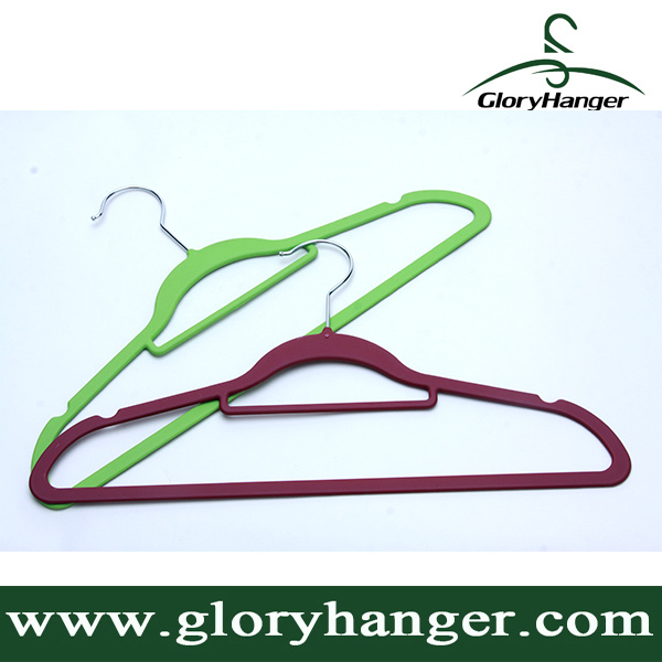 Hot Sale Cheap Velvet Hangers (GLRC01)