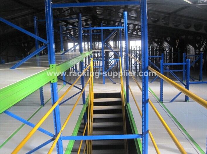 Steel Mezzanine Rack in Warehouse Storage