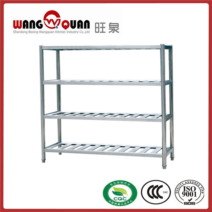 Four Tier Standing Shelving Unit with Vented Shelves