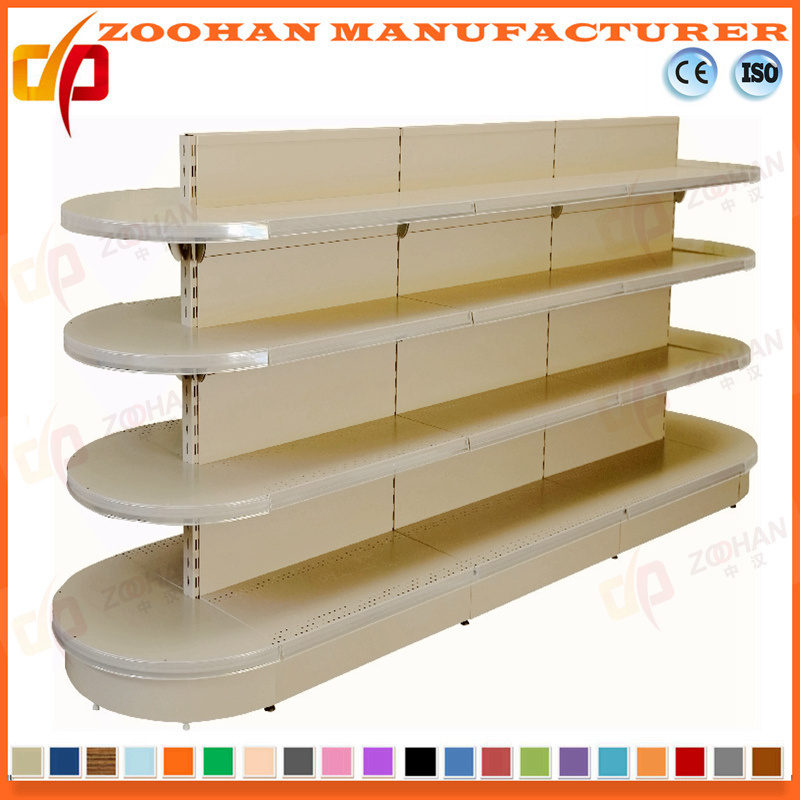 Customized Supermarket Round Head Gondola Display Shelf (Zhs155)