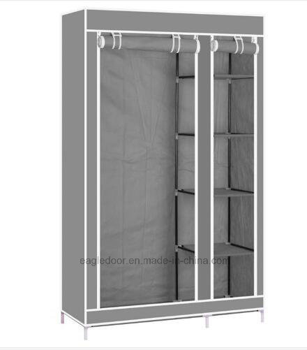 Modern Simple Wardrobe Household Fabric Folding Cloth Ward Storage Assembly King Size Reinforcement Combination Simple Wardrobe (FW-25A)