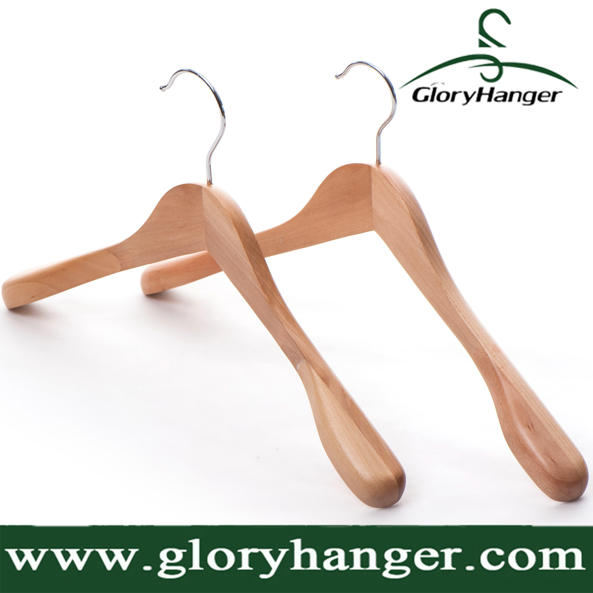 Hanger Factory Wholesale Wooden Hanger in Natural Finish