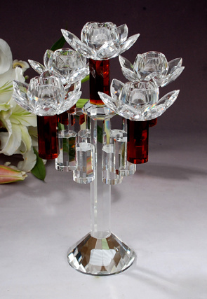 Fashion Crystal Candelabra Wedding Candlestick Decoration Candle Holder