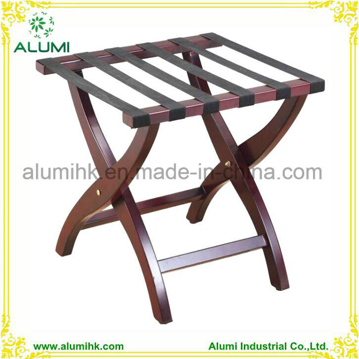 Folding Wooden Luggage Rack, Classic Hotel Room Luggage Rack