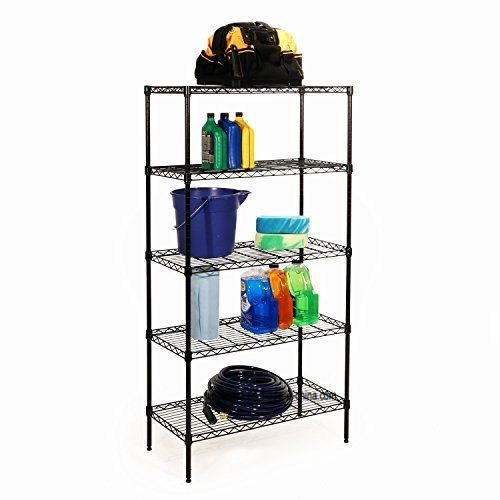 OEM 5 Tier Garage Storage DIY Metal Wire Shelving Rack