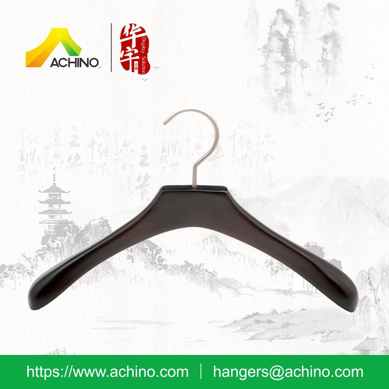 Black Luxury Wooden Kids Hangers (WKCH200)