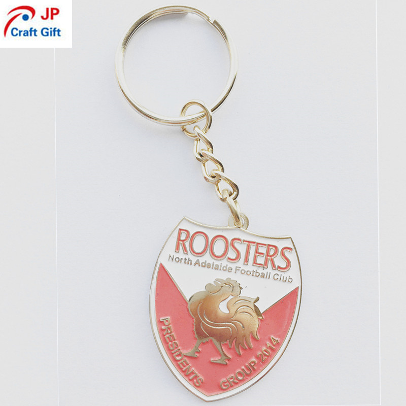 Custom High Quality Roosters Pattern Metal Keychain