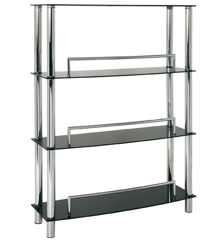 Metal Glass Corner Table for Bar Furniture (B004)