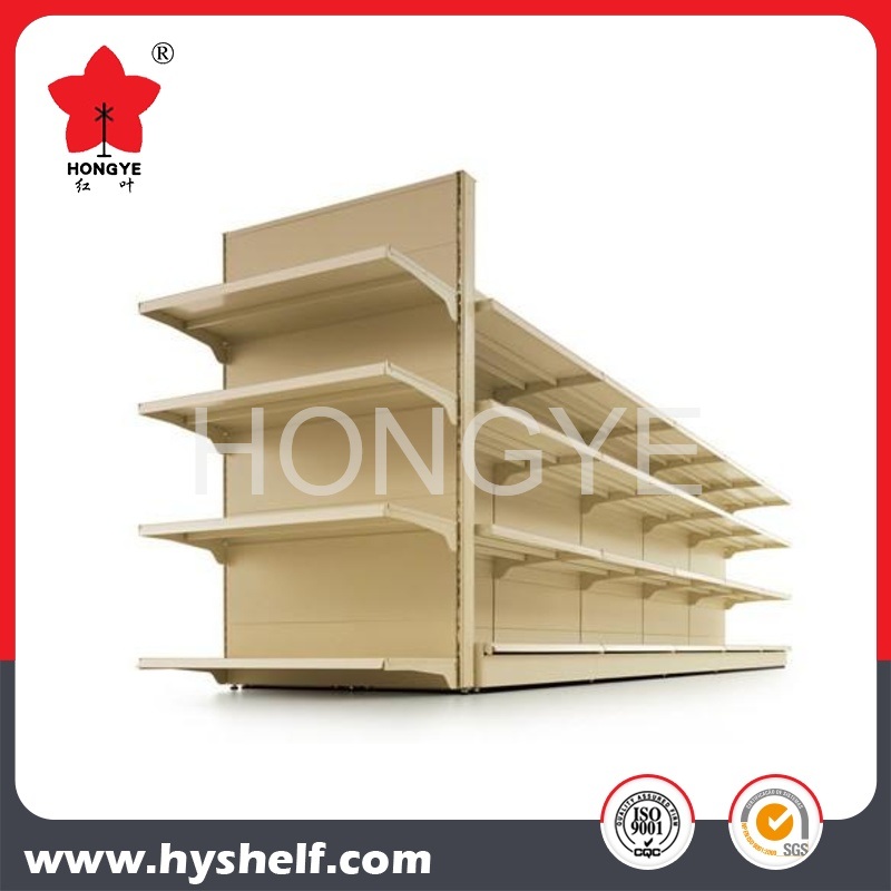 American Style Puched Hole Supermarket Gondola Shelving Shelf