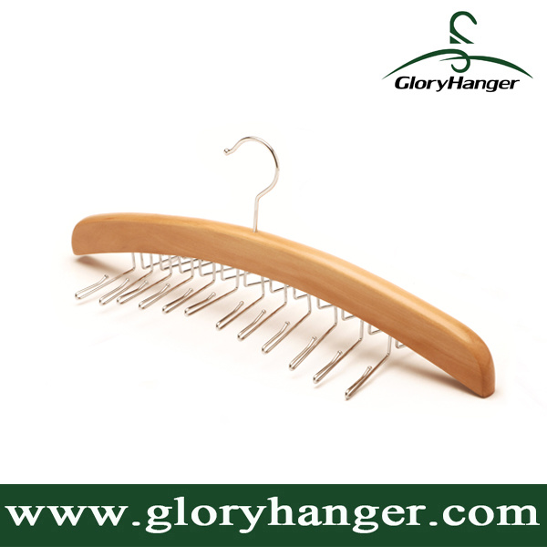 Classic Natural Wood Tie Hanger/Belt Hanger