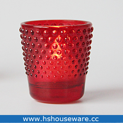 for Tealight Mini Dots Colour Glass Candle Holder