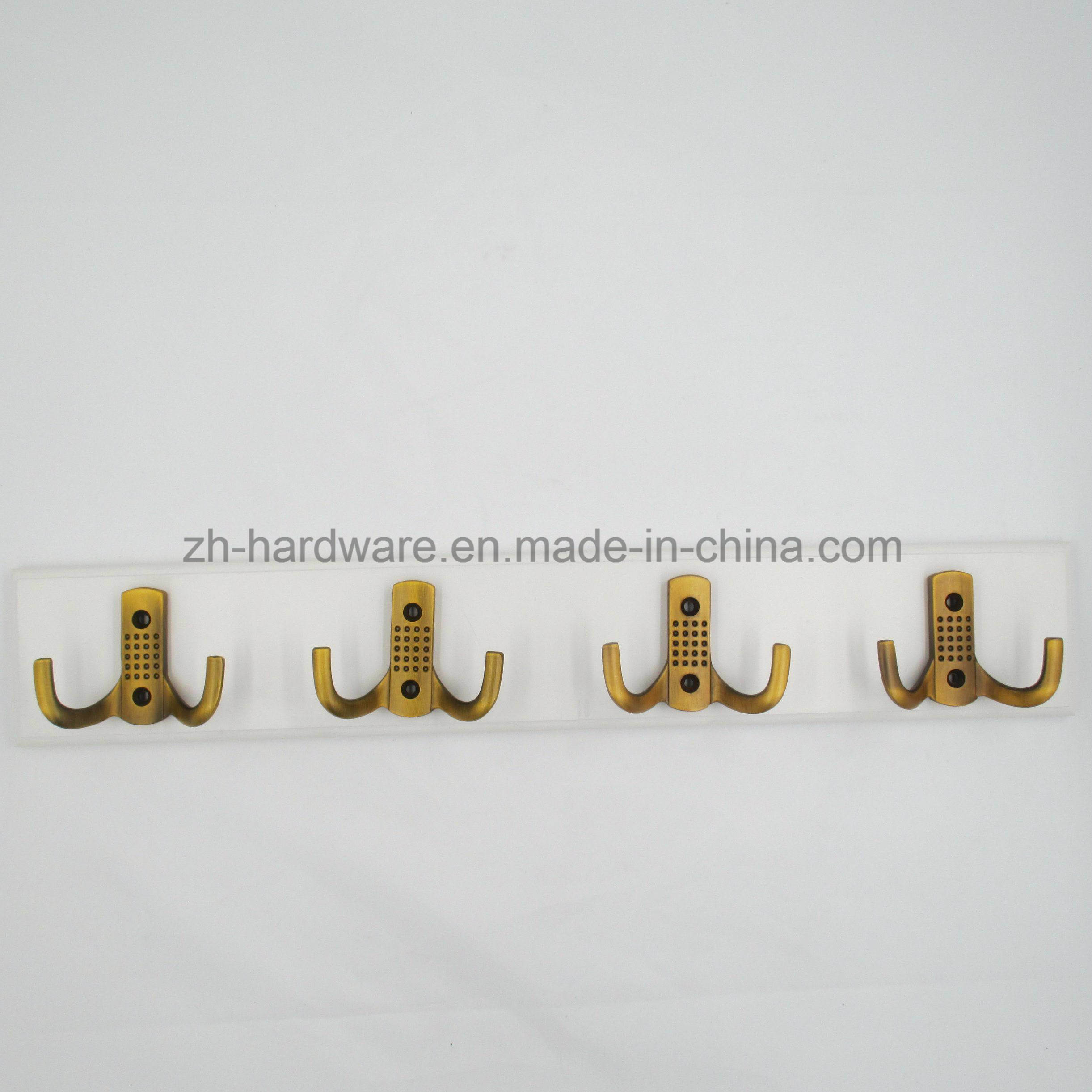 High-Grade Beautiful Clothes Hook Wooden & Metal Board Hook (ZH-7014B)