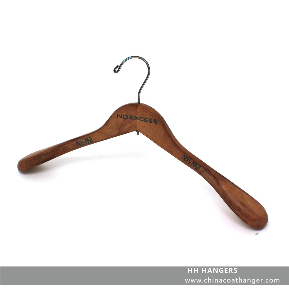 Big Shoulder Wodoen White Black Shoulder Hanger Wooden Clothes Hanger, Hangers for Jeans