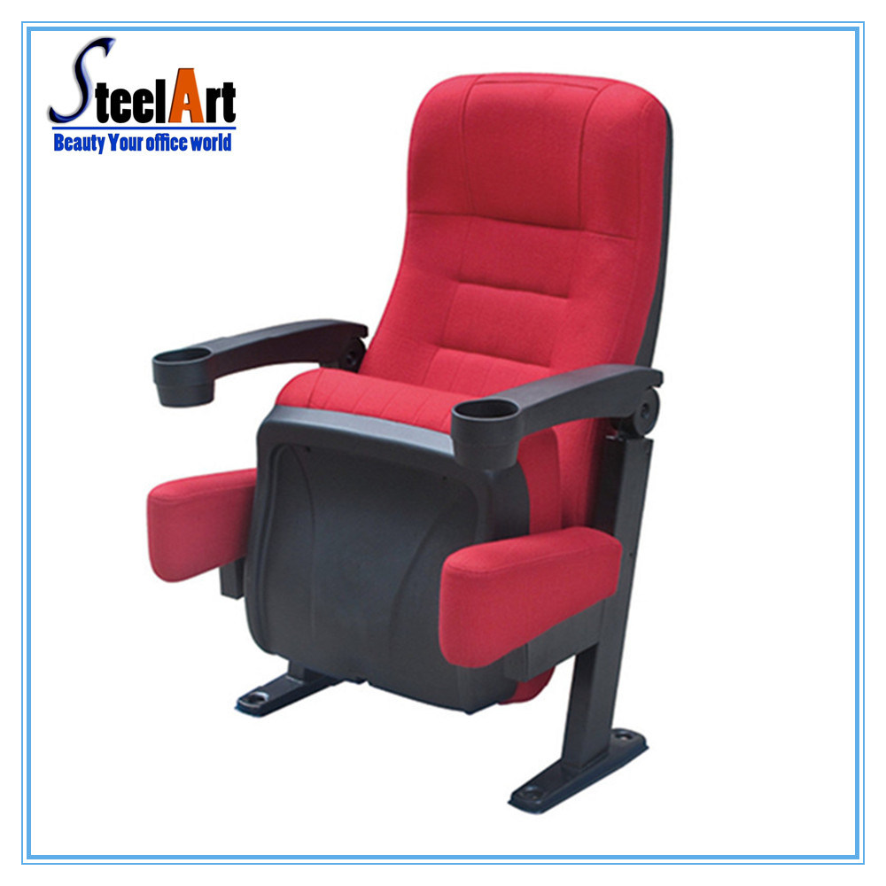 Public Furniture Padded Theater Chair with Cup Holder