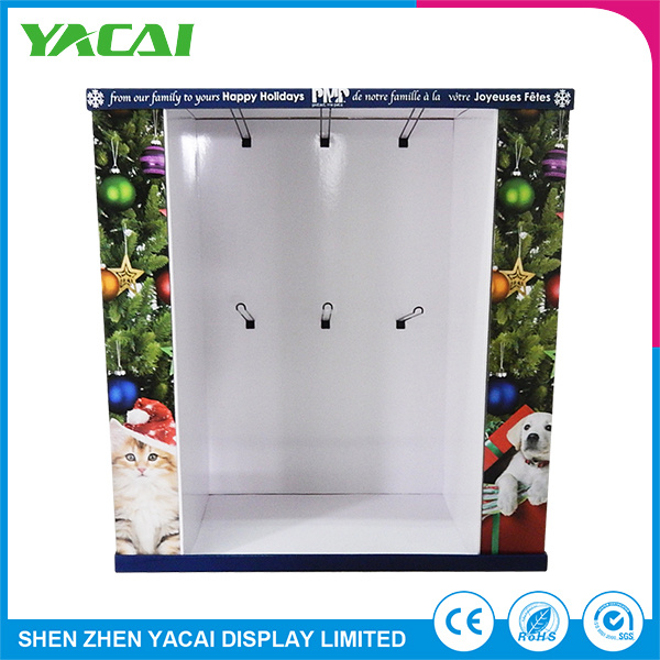 Custom Paper Floor Retail Display Stand Exhibition Rack