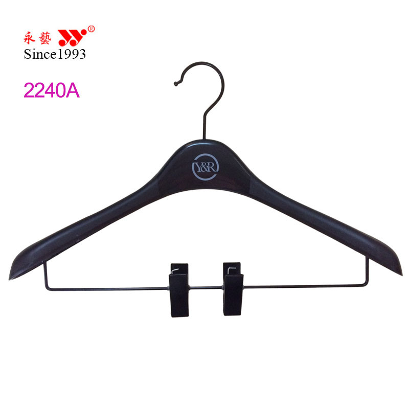 Manufacture Brand Boutique White Custom Logo Coat Hanger