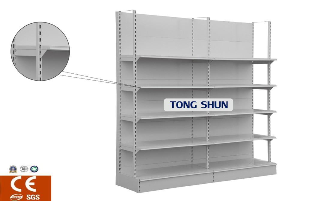 Heavy Duty Single Wall Shelf Rack in Supermarket