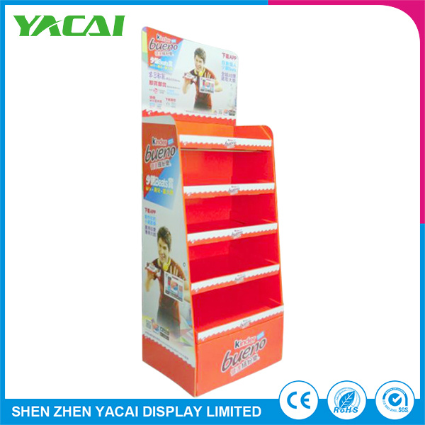 Custom Retail Paper Stand Floor Display Rack Factory