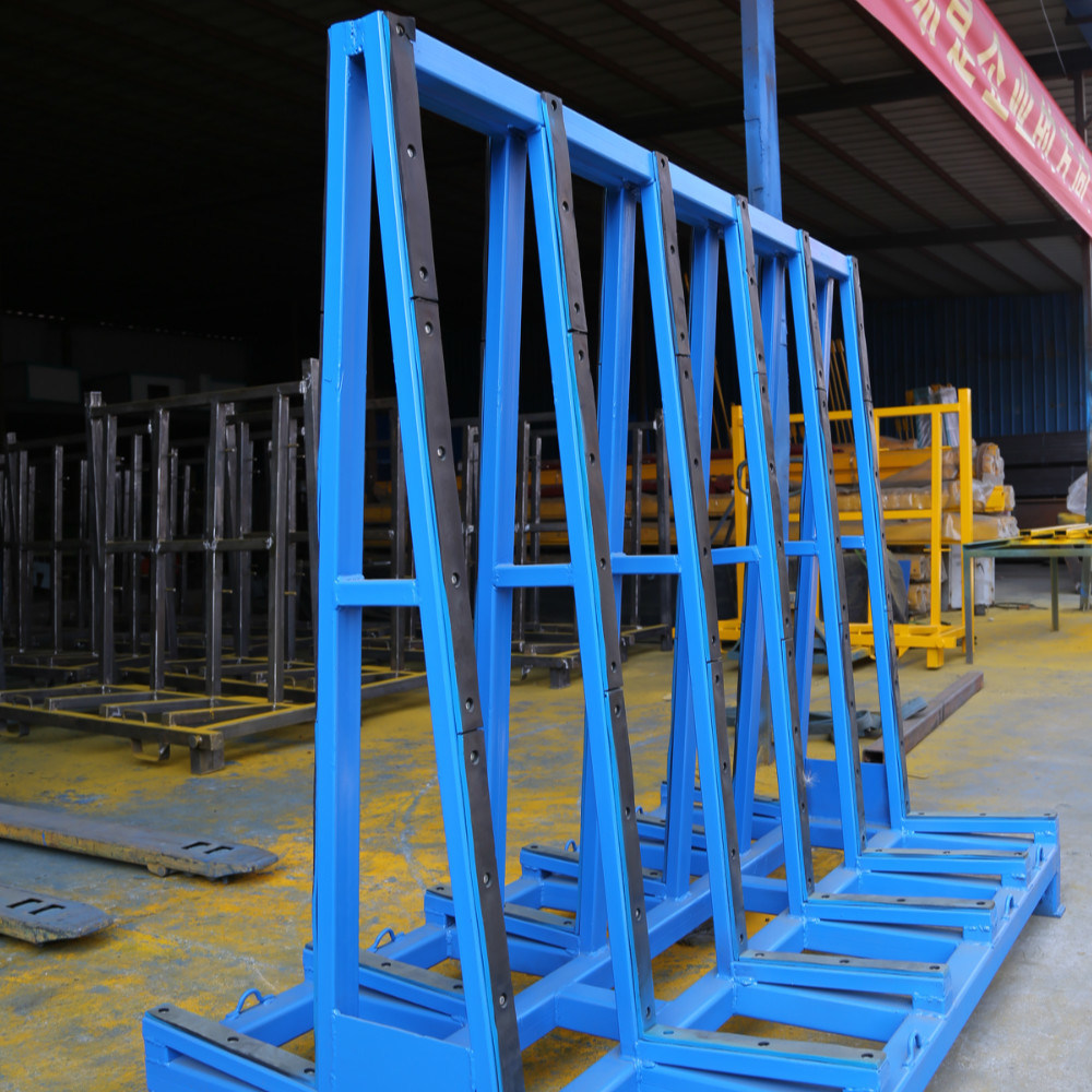 Steel Material A Shape Warehouse Storage Glass Rack