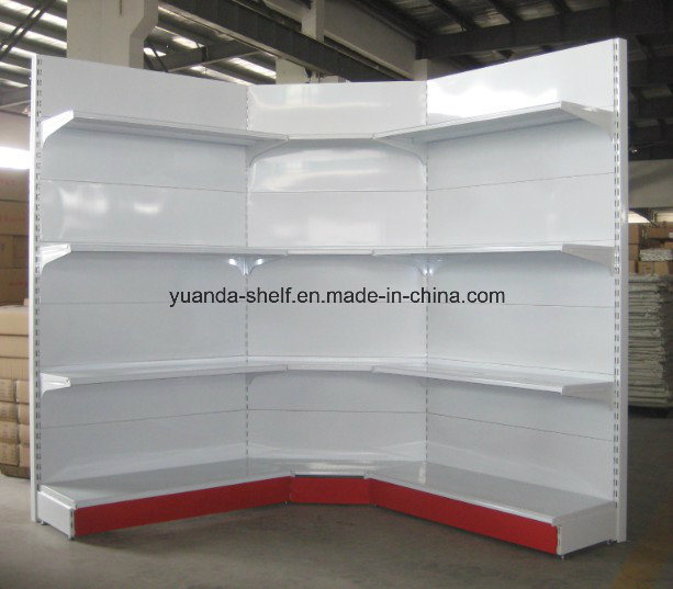 Plain Metal Gondola Supermarket Shelf Made in Yuanda