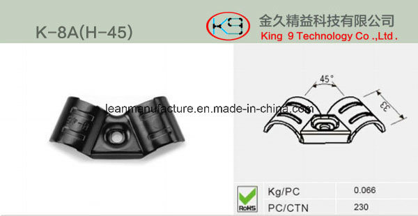 45degree Angle Tube Connecter for Pipe Joint Rack