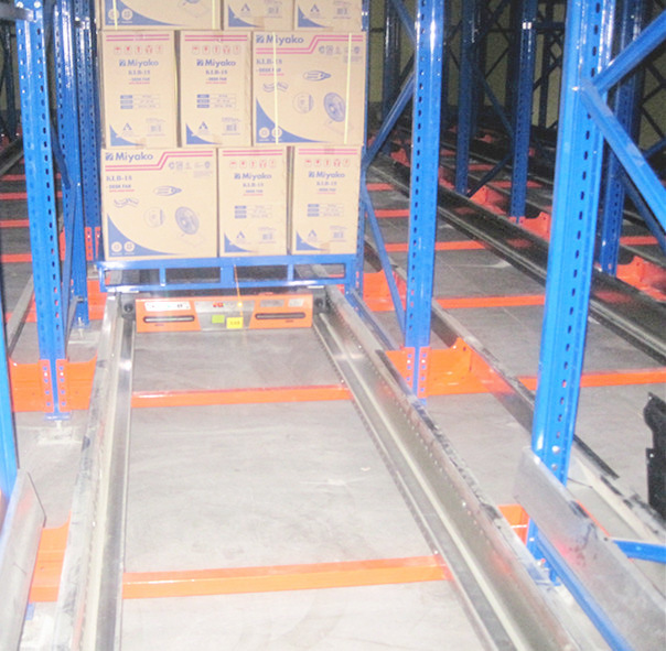 Semi-Automated Shuttle Pallet Racking