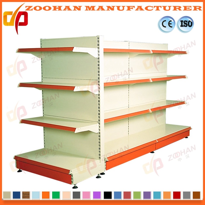 Metal Supermarket Wall Gondola Shelves Storage Display Shelving Dividers (Zhs366)