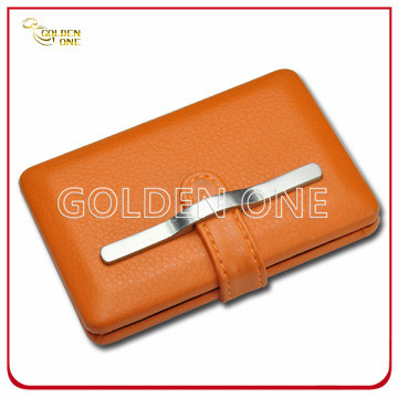 Promotional Genuine Leather and Metal Cigarette Holder