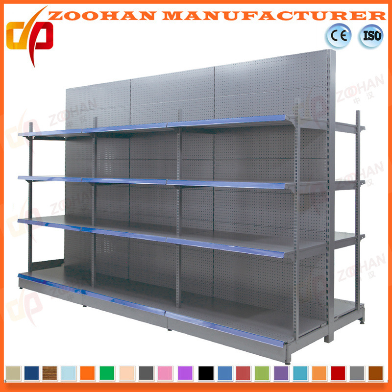 Supermarket Punched Back Heavy Duty Wine Shelf (Zhs168)