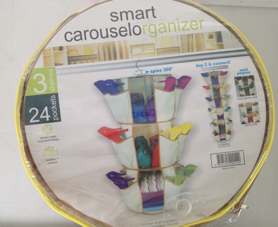 Smart Carousel Hanging Shoe Organizer Racks