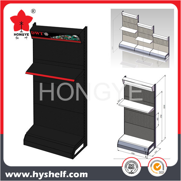 Three Height Adjustable Display and Storage Shelf with Custom Logo