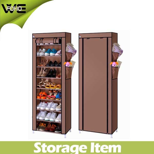 Modern Portable Waterproof Fabric Shoe Rack Storage Organizer Cabinet