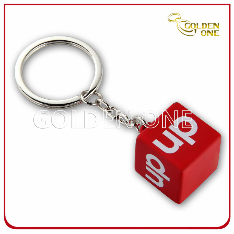 Custom Engraving Solid Cube Metal Key Holder