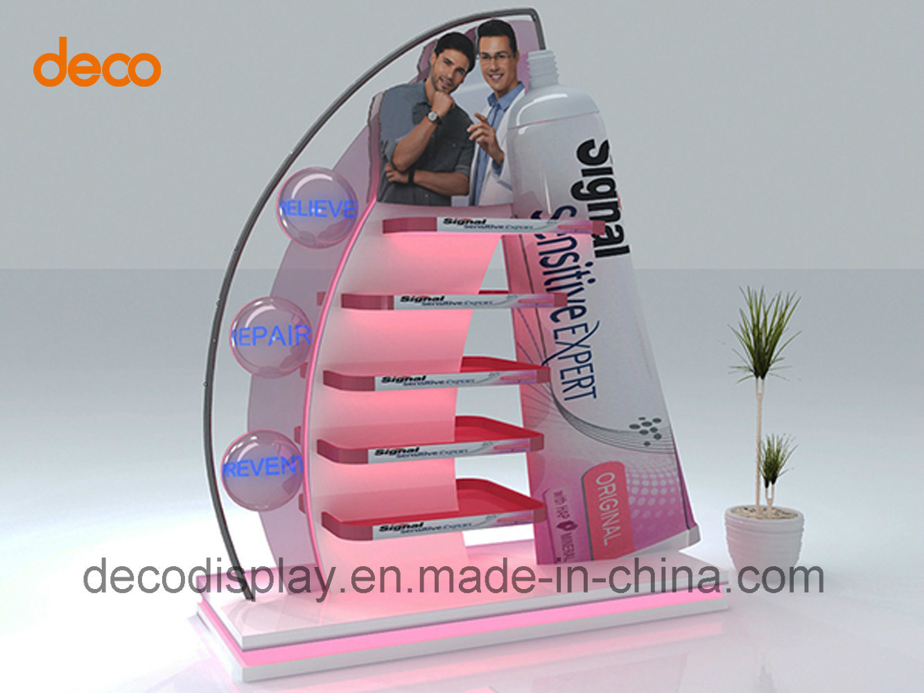 Paper Floor Display Stand Cardboard Display Shelf for Retail