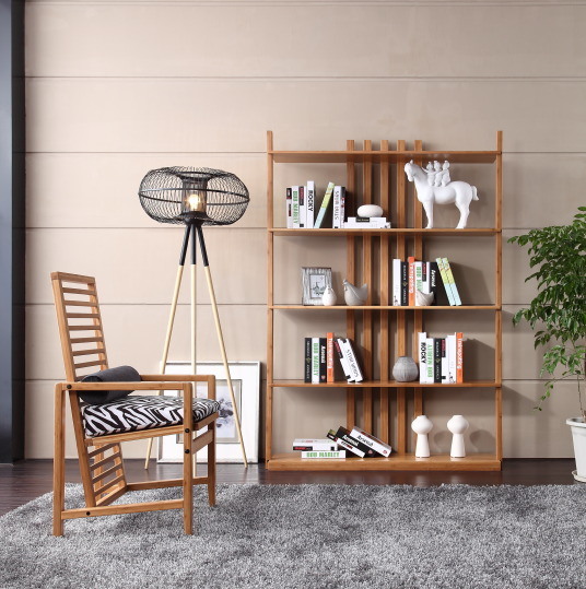 Bamboo Magazine Rack Newspaper Shelf